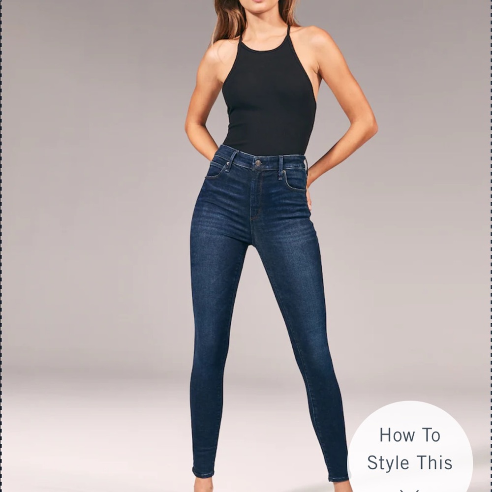 Abercrombie ultra high rise super skinny Jean